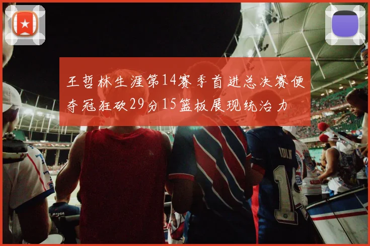 王哲林生涯第14赛季首进总决赛便夺冠狂砍29分15篮板展现统治力
